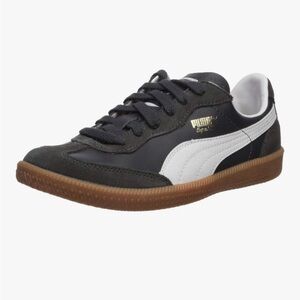 Puma Super Liga Men's Charcoal Gray Leather Sneakers Size 8.5 EUC